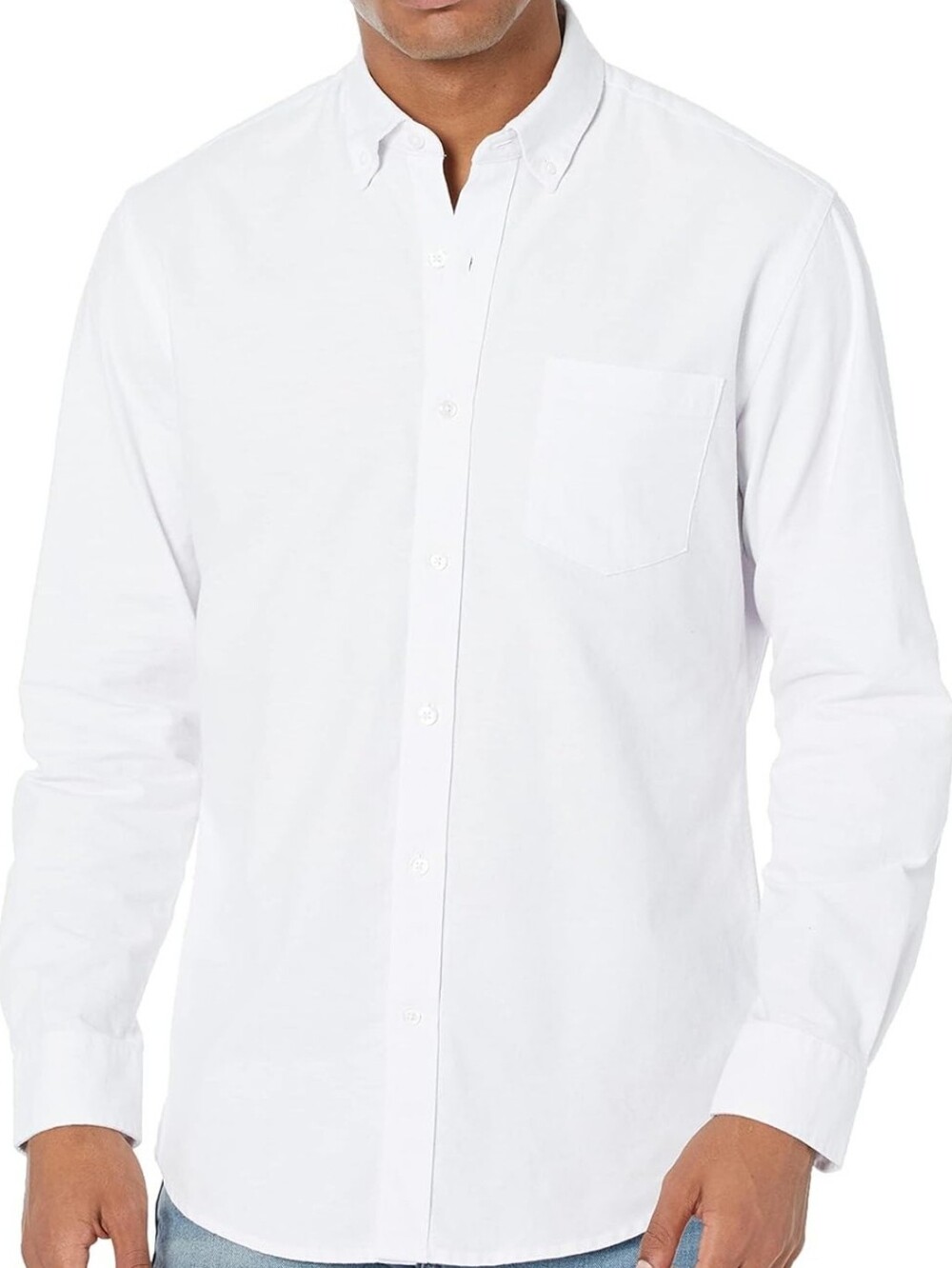 Men's White Button-Up Shirt - Long Sleeve‎ NWT LG